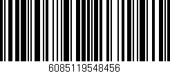 Código de barras (EAN, GTIN, SKU, ISBN): '6085119548456'