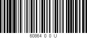 Código de barras (EAN, GTIN, SKU, ISBN): '60864_0_0_U'