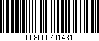 Código de barras (EAN, GTIN, SKU, ISBN): '608666701431'