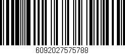 Código de barras (EAN, GTIN, SKU, ISBN): '6092027575788'