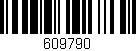 Código de barras (EAN, GTIN, SKU, ISBN): '609790'