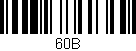 Código de barras (EAN, GTIN, SKU, ISBN): '60B'