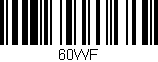 Código de barras (EAN, GTIN, SKU, ISBN): '60WF'