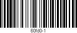 Código de barras (EAN, GTIN, SKU, ISBN): '60fd0-1'