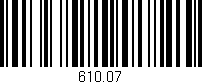 Código de barras (EAN, GTIN, SKU, ISBN): '610.07'