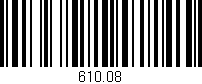 Código de barras (EAN, GTIN, SKU, ISBN): '610.08'