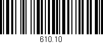 Código de barras (EAN, GTIN, SKU, ISBN): '610.10'