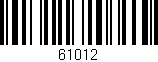 Código de barras (EAN, GTIN, SKU, ISBN): '61012'