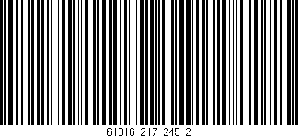 Código de barras (EAN, GTIN, SKU, ISBN): '61016_217_245_2'