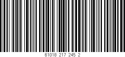 Código de barras (EAN, GTIN, SKU, ISBN): '61018_217_245_2'