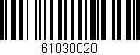 Código de barras (EAN, GTIN, SKU, ISBN): '61030020'