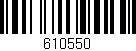 Código de barras (EAN, GTIN, SKU, ISBN): '610550'