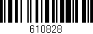 Código de barras (EAN, GTIN, SKU, ISBN): '610828'