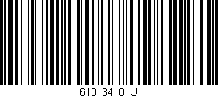 Código de barras (EAN, GTIN, SKU, ISBN): '610_34_0_U'