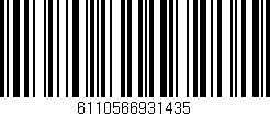 Código de barras (EAN, GTIN, SKU, ISBN): '6110566931435'