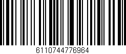 Código de barras (EAN, GTIN, SKU, ISBN): '6110744776964'