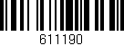 Código de barras (EAN, GTIN, SKU, ISBN): '611190'