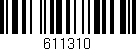 Código de barras (EAN, GTIN, SKU, ISBN): '611310'