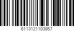 Código de barras (EAN, GTIN, SKU, ISBN): '6113121103957'