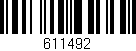Código de barras (EAN, GTIN, SKU, ISBN): '611492'