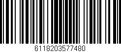 Código de barras (EAN, GTIN, SKU, ISBN): '6118203577480'