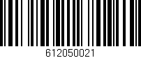 Código de barras (EAN, GTIN, SKU, ISBN): '612050021'