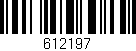 Código de barras (EAN, GTIN, SKU, ISBN): '612197'