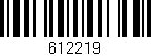 Código de barras (EAN, GTIN, SKU, ISBN): '612219'