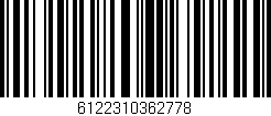 Código de barras (EAN, GTIN, SKU, ISBN): '6122310362778'
