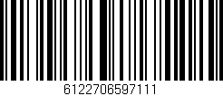 Código de barras (EAN, GTIN, SKU, ISBN): '6122706597111'