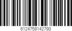 Código de barras (EAN, GTIN, SKU, ISBN): '6124758142790'