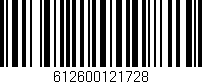 Código de barras (EAN, GTIN, SKU, ISBN): '612600121728'