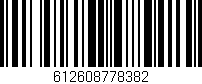 Código de barras (EAN, GTIN, SKU, ISBN): '612608778382'