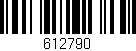 Código de barras (EAN, GTIN, SKU, ISBN): '612790'