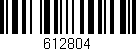 Código de barras (EAN, GTIN, SKU, ISBN): '612804'