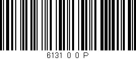 Código de barras (EAN, GTIN, SKU, ISBN): '6131_0_0_P'