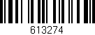 Código de barras (EAN, GTIN, SKU, ISBN): '613274'