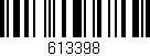 Código de barras (EAN, GTIN, SKU, ISBN): '613398'