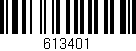 Código de barras (EAN, GTIN, SKU, ISBN): '613401'
