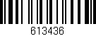 Código de barras (EAN, GTIN, SKU, ISBN): '613436'