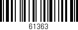 Código de barras (EAN, GTIN, SKU, ISBN): '61363'