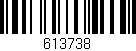 Código de barras (EAN, GTIN, SKU, ISBN): '613738'