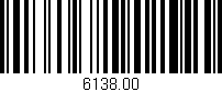 Código de barras (EAN, GTIN, SKU, ISBN): '6138.00'