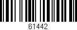 Código de barras (EAN, GTIN, SKU, ISBN): '61442'