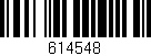 Código de barras (EAN, GTIN, SKU, ISBN): '614548'
