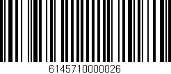 Código de barras (EAN, GTIN, SKU, ISBN): '6145710000026'