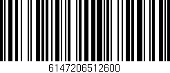 Código de barras (EAN, GTIN, SKU, ISBN): '6147206512600'