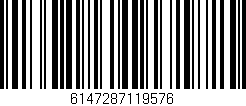 Código de barras (EAN, GTIN, SKU, ISBN): '6147287119576'
