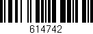 Código de barras (EAN, GTIN, SKU, ISBN): '614742'