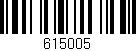 Código de barras (EAN, GTIN, SKU, ISBN): '615005'